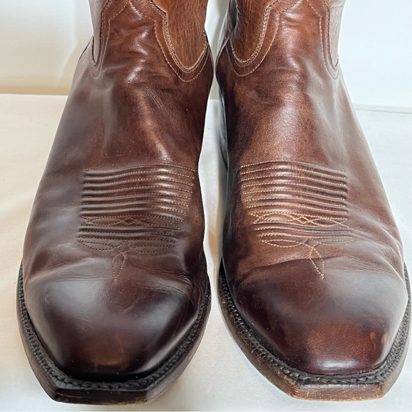 Lucchese Devin Ranch Hand Leather Boots 12 EUC - Picture 6 of 10